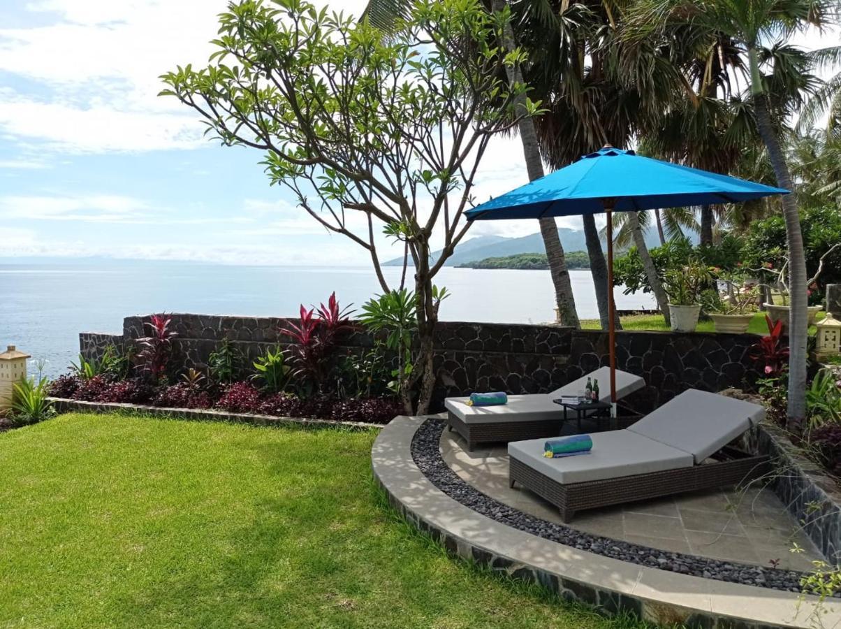 Absolute Beachfront, Paradise, 3Br Villa With Private Pool On 1200M2 Of Tropical Land Tulamben Exteriér fotografie