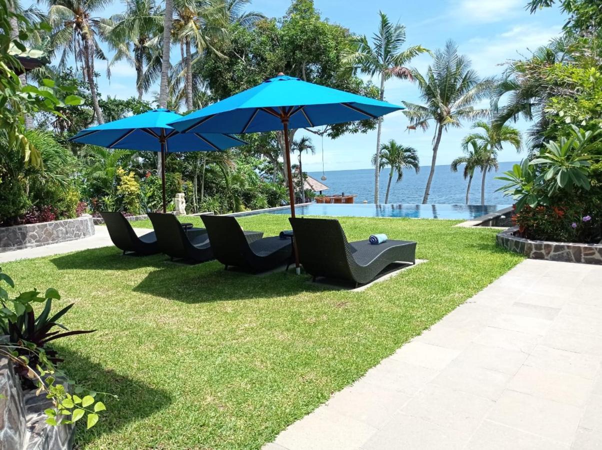 Absolute Beachfront, Paradise, 3Br Villa With Private Pool On 1200M2 Of Tropical Land Tulamben Exteriér fotografie
